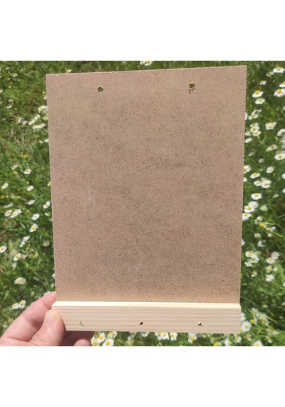 15x20 Cm Dikdörtgen Ahşap Hobi Boyama Beyaz Anahtarlık Panosu