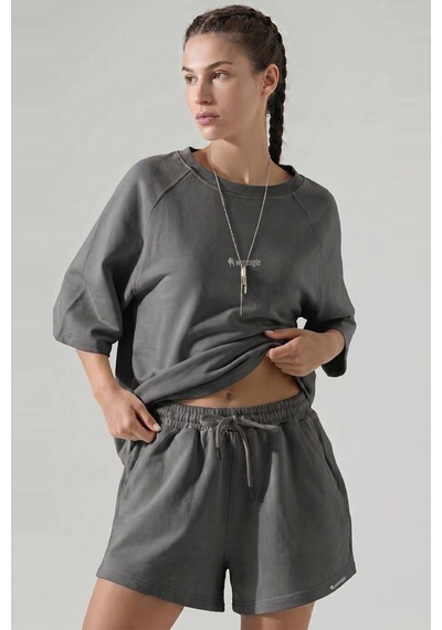 Woneagle Kadın Antrasit Oversize Bisiklet Yaka Şortlu Takım Loungewear Antrasit Antrasit Woneagle Kadın Antrasit Oversize Bisiklet Yaka Şortlu Takım Loungewear Antrasit Antrasit