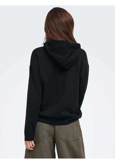 Only 15377809 Kapsonlu Kadin Sweat - Siyah