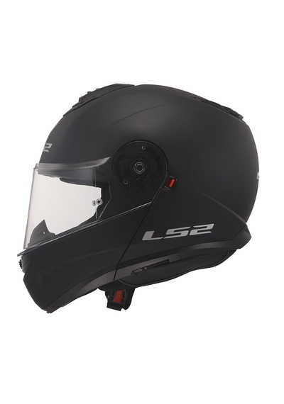 Ls2 Strobe 2 Mat Siyah Çene Açılır Motosiklet Kaskı Mat Siyah