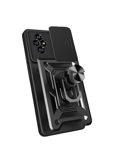 Honor 200 Uyumlu Kılıf Magnetik Standlı Kamera Korumalı Zore Sürgülü Vega Kapak-mavi Mavi