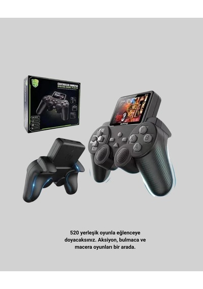 Çocuklar Ve Yetişkinler İçin Uygun 500 Oyunlu Taşınabilir Mini Retro El Konsolu Çok Renkli Çocuklar Ve Yetişkinler İçin Uygun 500 Oyunlu Taşınabilir Mini Retro El Konsolu Çok Renkli