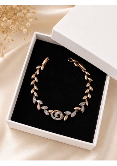 Xp Jewelry Taşlı Muradiye Bileklik Rose Gold Altın