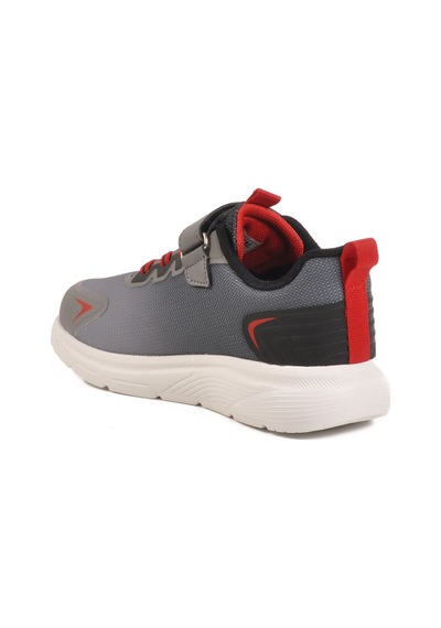 Siyah Cırtlı Fileli Unisex Çocuk Spor Ayakkabı Aster F Siyah