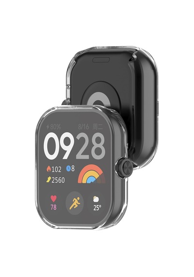 Xiaomi Redmi Watch 4 Uyumlu Şeffaf Silikon Kasa Ve Ekran Koruyucu