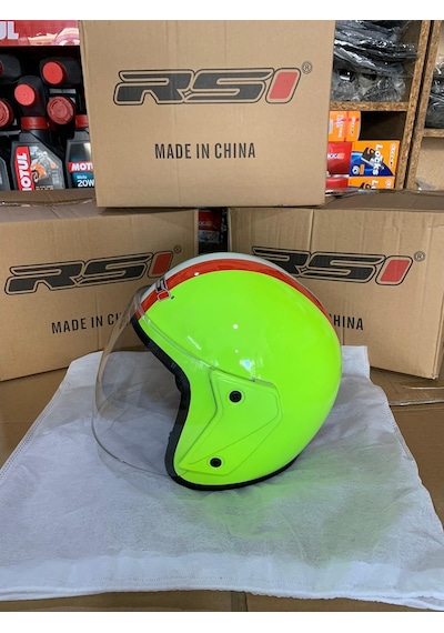 Rs1 Kask Motosiklet Yarım Çenesiz Kask Motosiklet- Kampanyalı L