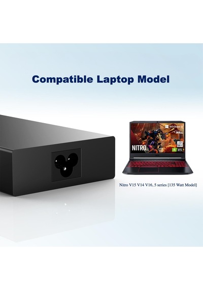 Acer Nitro 5 Oyun Dizüstü Bilgisayarları İçin 135w Şarj Cihazı, Acer Adp-135kb T Güç Adaptörü İ