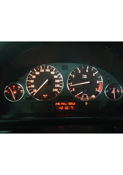 E39 Bmw Krom Gösterge Halkası Bmw 5 Seri E39 Krom Kadran Çerçeves