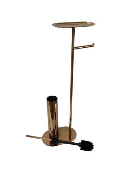 Kobos Nova Hareketli Wc Set Yuvarlak Parlak Bakır Kbw-836-1rs