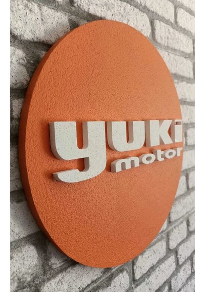 Motor Logo 50x50 Yk Motor Logosu 3d Motor Logo Strafor Logo 50 x 50