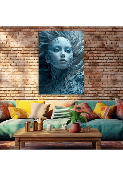 Gerçek Cama Baskı Sanat Temalı Tekli Cam Tablo250 S583