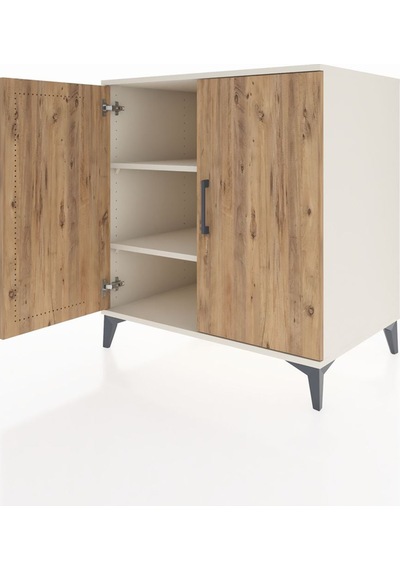 Kronos Şifonyer 2 Raflı 2 Kapaklı 88x59x96 Aytaşı-çam Aytaşı