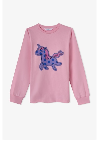 Penti Kız Çocuk Pembe Loving Unicorn Pamuklu Uzun Kollu Pijama Takımı