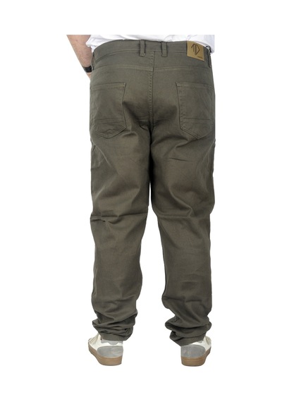 Mode Xl Büyük Beden Erkek Gabardin Pantolon 5 Cep Doğa Classic 22920 Haki Haki