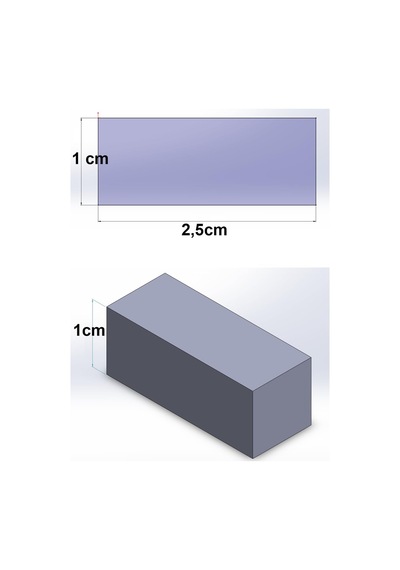Minyatür Büyük Boy Harman Tuğla Silikon Kalıp, 2,5x1x1 Cm Diğer