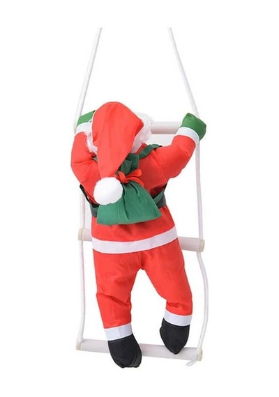 Süsle Bebek Ve Parti Merdivene Tırmanan Noel Baba - 57 Cm Diğer