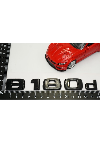 B 180d Bagaj Parlak Siyah ABS 3M 3D Yazı Logo