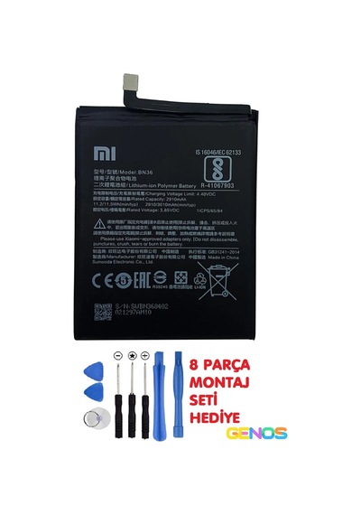 Xiaomi Mi A2 - Mi 6x Bn36 Pil Batarya Ve Montaj Set