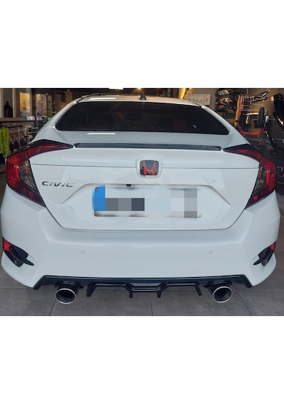 Honda Civic Fc5 2016-2021 Rs Spoiler Abs Plastik Piano Black