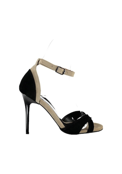 Fox Shoes Siyah/Ten Kadın Topuklu Ayakkabı B922113802