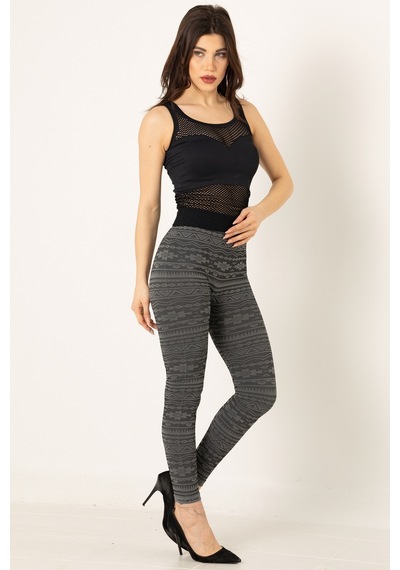 Miorre Seamless Bayan Desenli Tayt 001