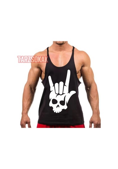 Tarzsokak Gym Tank Top Fitness Sporcu Atleti Gym84 Siyah