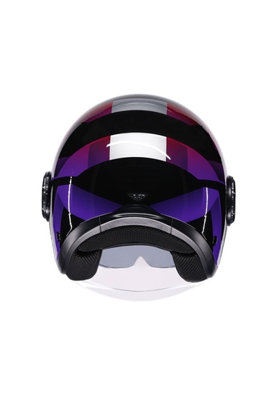 Agv Eteres Camogli Güneş Vizörlü Açık Kask Kırmızı-siyah