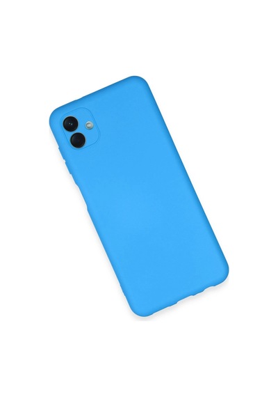 Ilkeshop Newface Samsung Galaxy Uyumlu A04e Kılıf Nano İçi Kadife Silikon - Mavi
