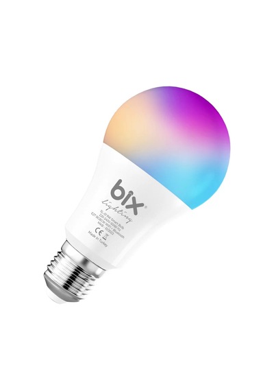 Bix Aura 9w Led Rgb Wifi-bluetooth Uzaktan Kontrollü Akıllı Ampul Rgb