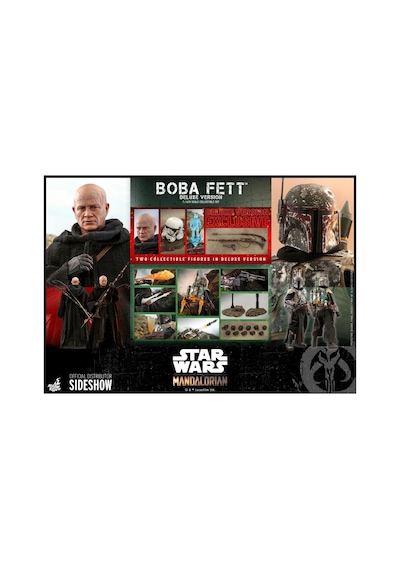 Hot Toys Boba Fett (The Mandalorian) Deluxe Version Sixth Scale Figure 907747 - Television Masterpiece Series 34 – Star Wars: The Mandalorian