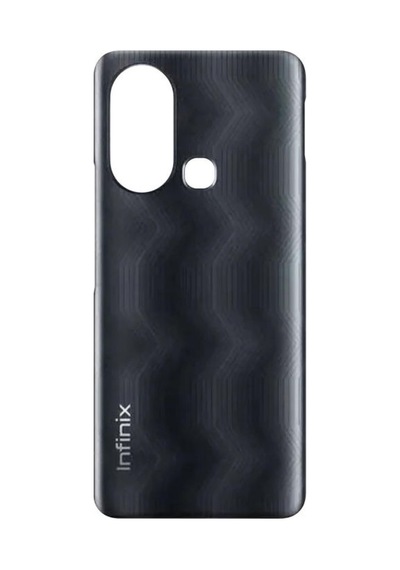 İnfinix Hot 11s Siyah Arka Cam Batarya Pil Kapağı Telefon Arka Kapak