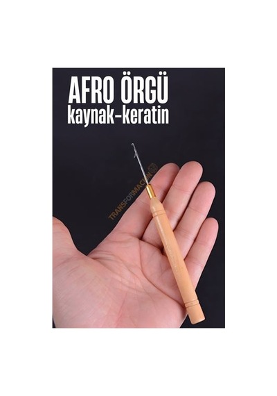 Afro Örgü İğnesi Saç Kaynak Keratin Tığı 721419 Siyah