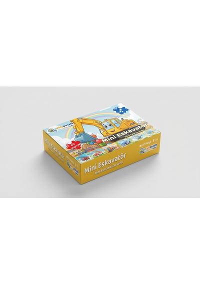 Mini Ekovator Puzzle 0-3 Yaş - Eşleştirme Etkileşimi