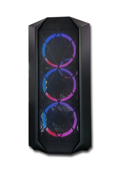 Lunatic Orkinos Mesh Panel Dikey Ekran Kartı Takılabilen 4 Full RGB Fanlı ATX Bilgisayar Kasası