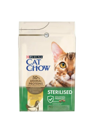 Tr Pro Plan Cat Chow Sterilised Kedi Maması, Tavuklu, 3 Kg
