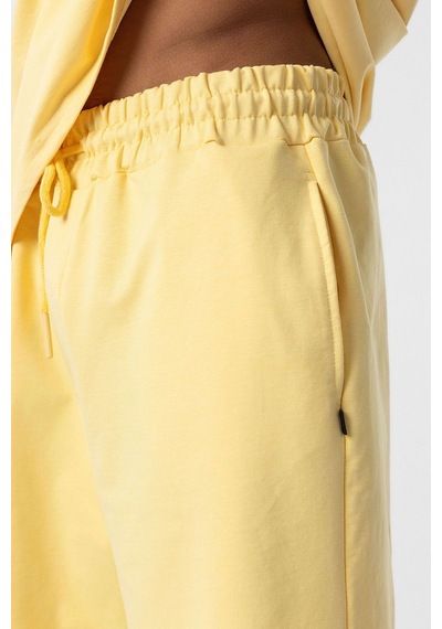 Basic Oversize Şort Takım Sarı