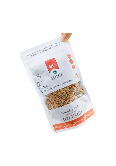 OG natural Organik Karışık Sebzeli Bakliyat Unlu Arpa Şehriye 250 G +6 Ay