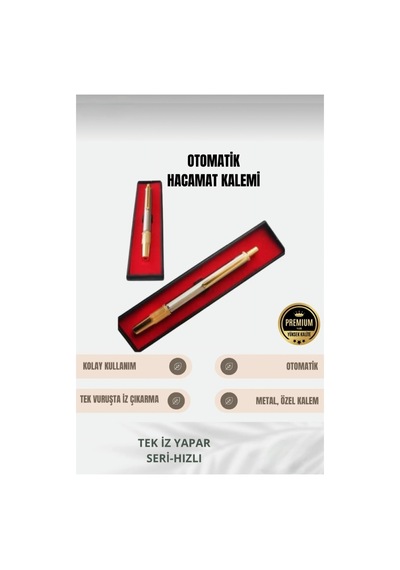 Metal Otomatik Hacamat Kalemi Seti Ve 100 Adet Hacamat İğnesi Hassas Ayarlanabilir Delme Kalemi