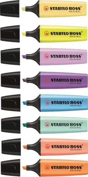 Stabilo Boss Pastel Fosforlu Kalem 8'li Diğer
