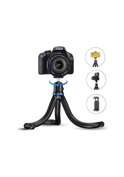 Apexel Profesyonel 30cm Esnek Ahtapot Tripod Ve Vlog Kiti Telefon Tutucu Gopro Dslr Uyumlu Apl-jj10