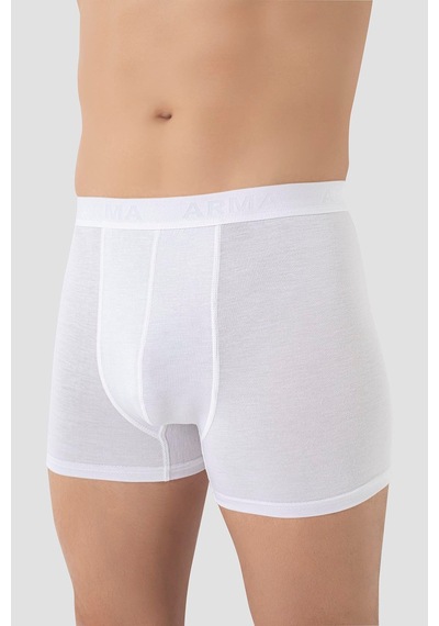 Arma Yıldız Erkek Beyaz Bambu Boxer 3'lü Paket Beyaz