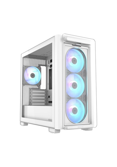 A23 Plus Tg Argb Beyaz Tempered Glass Usb 3.2 Matx Mid Tower Gaming Oyuncu Kasa