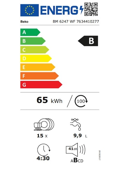 Beko BM 6247 WF 6 Programlı 15 Kişilik Bulaşık Makinesi