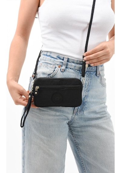 Baginn Klinkır Kumaş Mini Çapraz Askılı Kadın Cep Telefonu Çantası El Çantası Cüzdan 10 18 Cm Su İtici 001