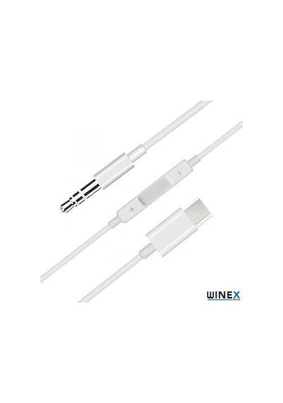 Winex Type-C To 3.5Mm Aux Ses Kontrollü Dönüştürücü Adaptöruşlu