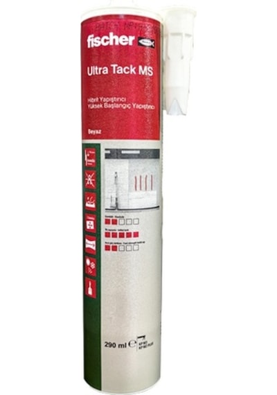 Fischer Ultra Tack Hibrit Yapıştırıcı Beyaz 290 Ml