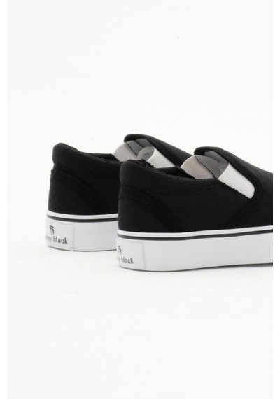 Tonny Black Kauçuk Taban Keten Lastikli Çocuk Unisex Siyah Spor Ayakkabı Tbh1462 Siyah
