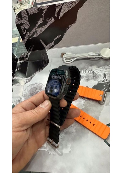 Mega Aksesuar New Gs Ultra 8 Akıllı   Saat Vidalı Kasa 49M