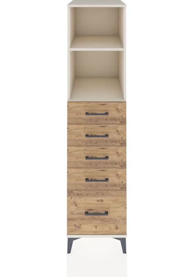 Kronos Dolap 2 Raflı 5 Çekmeceli 44x59x182 Aytaşı-çam Aytaşı