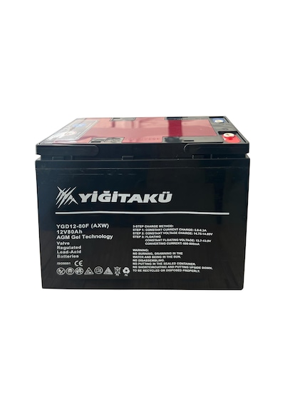 Yiğit Akü 12v 80ah Jel Elektrikli Bisiklet Aküsü 5'li Set